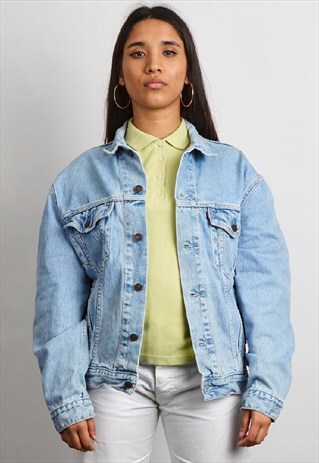 VINTAGE 90'S LEVI'S LIGHT WASH OVERSIZED DENIM JACKET
