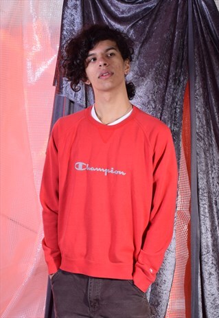 VINTAGE CHAMPION RED SWEATSHIRT