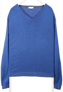 Vintage 90's Calvin Klein Jumper V Neck Long Sleeve Knitted