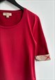 BURBERRY RED T SHIRT