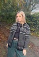 VINTAGE CHUNKY KNITTED NORDIC CHRISTMAS JUMPER CARDIGAN