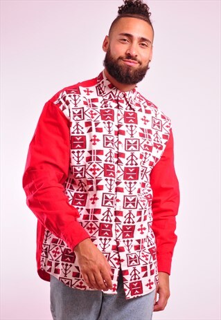 VINTAGE AZTEC FESTIVAL SHIRT