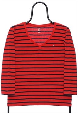 Vintage Tommy Hilfiger Red Striped Top Womens