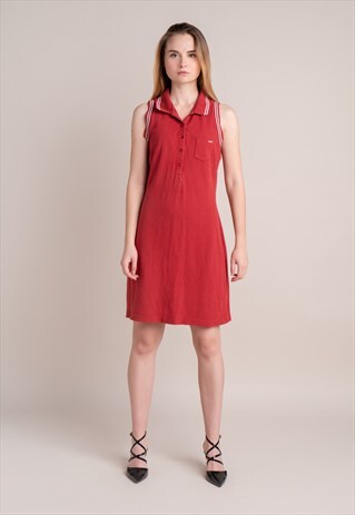 RED ESPRIT COTTON DRESS