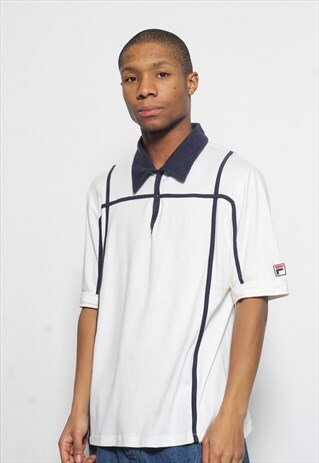 VINTAGE FILA POLO SHIRT WHITE