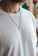 SUN CHAIN NECKLACE FOR MEN SILVER YOGA PENDANT GIFT FOR HIM