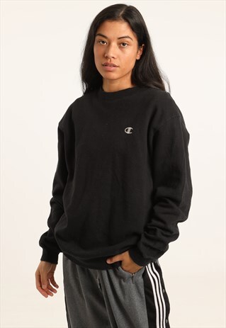 VINTAGE CHAMPION EMBROIDERED LOGO SWEATSHIRT