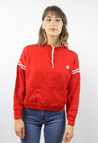 VINTAGE RED 90S HOODIE