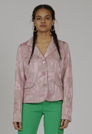 RARE VINTAGE ARMANI PINK METALLIC 90'S BLAZER