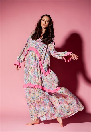 SUMMER MAXI DRESS/ BOHO DRESS/ MAXI BOHO DRESS/ DAY DRESS