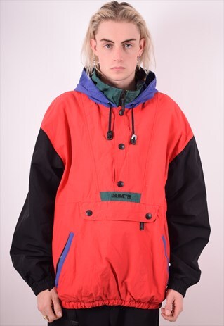 MENS VINTAGE PULLOVER JACKET LARGE MULTI 90S