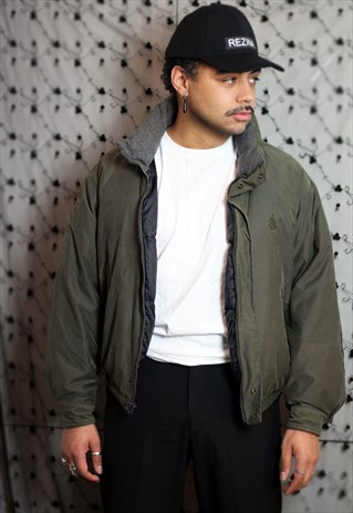 VINTAGE NAUTICA KHAKI PUFFER JACKET