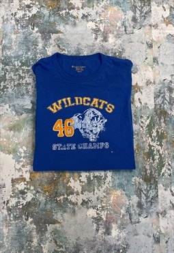 Vintage Lee Cooper Wildcats USA T Shirt 