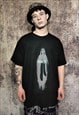 Virgin Mary Gothic t-shirt religion top graffiti grunge tee