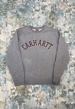 Vintage Carhartt College Embroidered Spell Out Sweatshirt