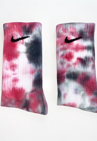 NIKE UNISEX FULL CREW TIE DYE SOCKS DRAGON
