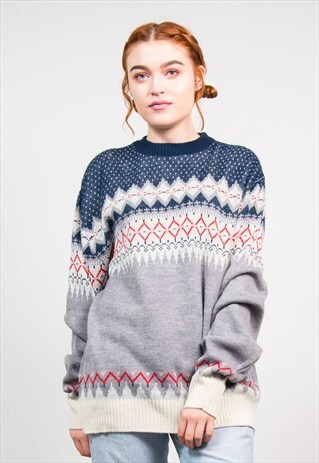 VINTAGE 90'S FAIRISLE OVERSIZE JUMPER