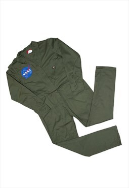 DICKIES Workwear NASA Boiler Suit Green Straight Womens M
