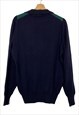 VINTAGE BLUE RHOMBUS YSL POLO SHIRT UNISEX.  SIZE S