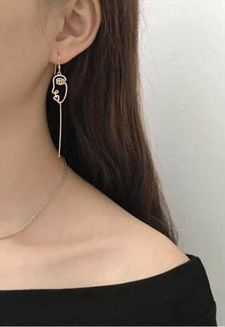 FASHION HANDMADE FACE EARRINGS