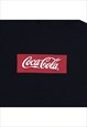 COCA COLA 90'S SPELLOUT PULLOVER HOODIE MEDIUM BLACK