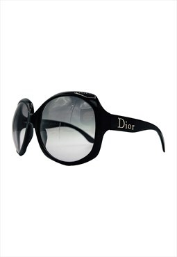 Christian Dior Sunglasses Round Oversized Black Glossy 1