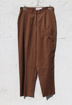 Vintage brown tapered high waist pants.