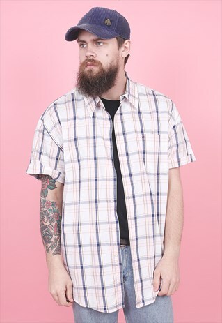 VINTAGE TOMMY HILFIGER CHECK SHIRT /R8224