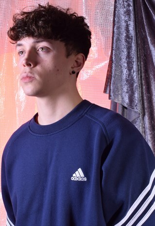 VINTAGE ADIDAS NAVY SWEATSHIRT