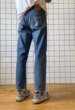 Vintage LEVIS Jeans Washed Denim Distressed Pants 90s