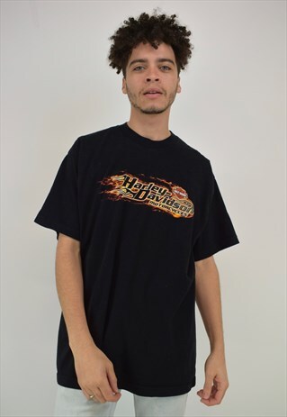 VINTAGE 90'S HARLEY DAVIDSON BLACK T-SHIRT