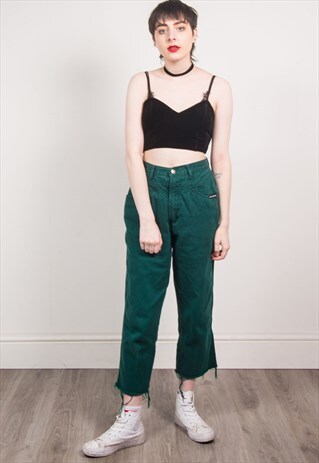 VINTAGE 90'S MOM JEANS RAW HEM