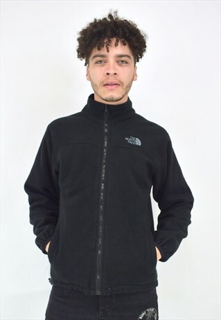 VINTAGE 90'S THE NORTH FACE REVERSIBLE BLACK JACKET/FLEECE