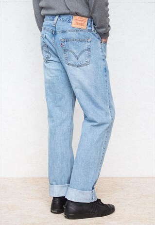 VINTAGE RETRO BLUE LEVI'S 751 FIT DENIM JEANS