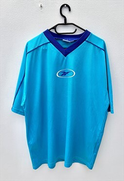 Vintage 90s Reebok blue football jersey template XL 