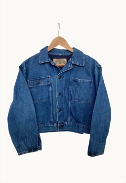 Vintage Armani Jeans Denim Jacket in Blue