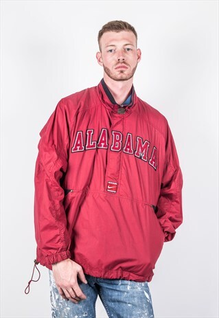 VINTAGE 1990S RED NIKE PULLOVER JACKET