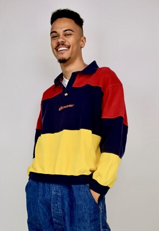 VINTAGE 90'S 1/4 BUTTON SWEATSHIRT