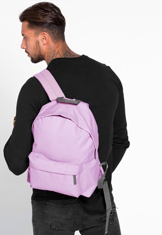 ESSENTIAL RUCKSACK BACKPACK BAG - LIGHT PINK