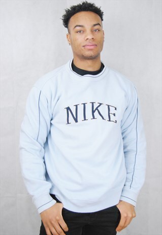 NIKE CLASSIC SWEATSHIRT/JUMPER WITH LARGE LOGO (1990'S)