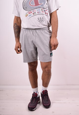 ADIDAS MENS VINTAGE SHORTS W30 GREY 90S