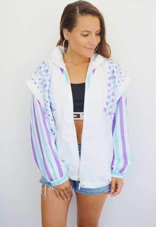 80S ADIDAS VINTAGE FESTIVAL SHELL JACKET