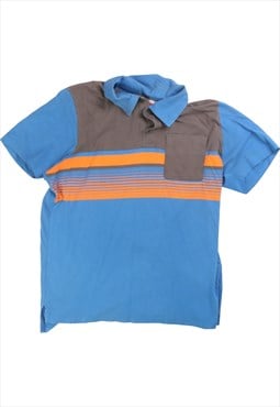 Vintage 90's Puma T Shirt Short Sleeve Button Up Striped