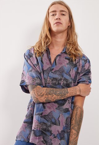 VINTAGE PATTERNED FESTIVAL SHORT SLEEVE SHIRT