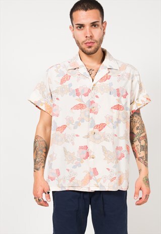 VINTAGE 80S HAWAIIAN SHIRT / S1819