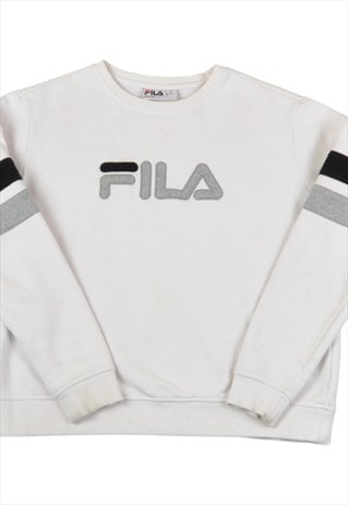 Vintage Fila Sweater White Ladies XL
