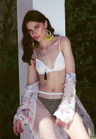 NET BEACH COVER UP SKIRT