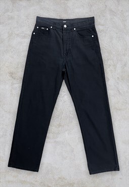 Vintage Hugo Boss Black Chinos Trousers Alabama W32 L30