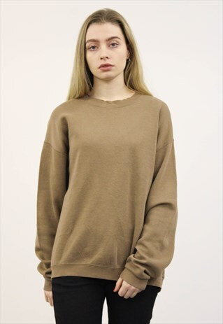 VINTAGE 1990S BROWN LEE SWEATER