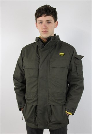 VINTAGE DIADORA KHAKI UTILITY JACKET